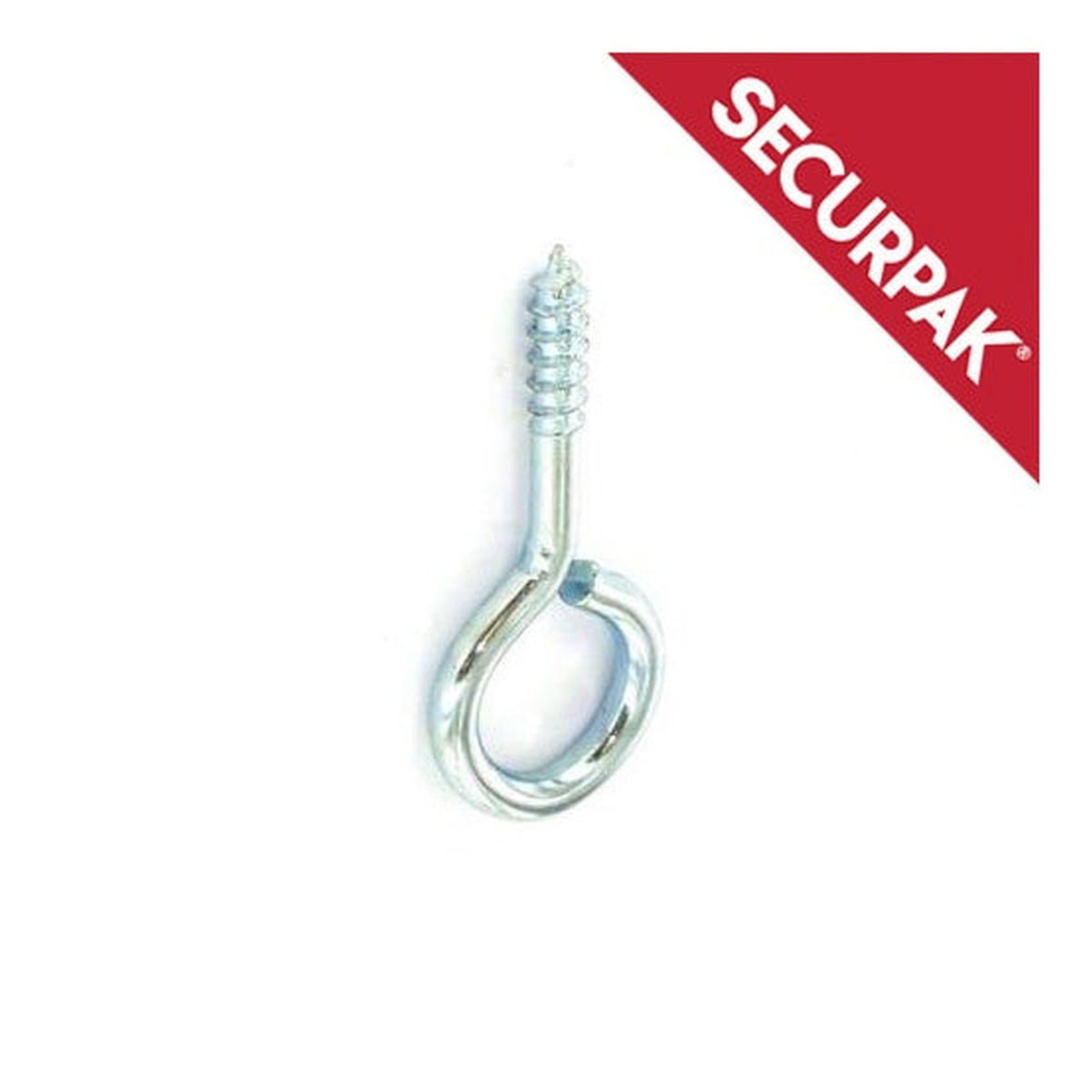 Pack of 5 Securpak zinc plated screw eyes 55mm
