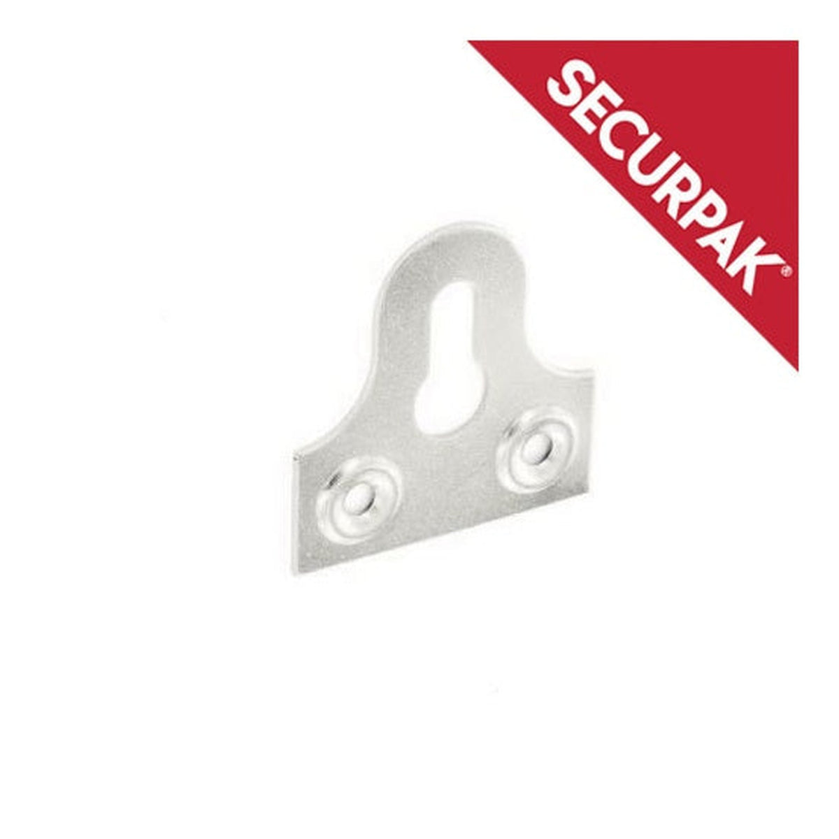 Securpak zinc plated slotted glass plates 38mm, pack of 4