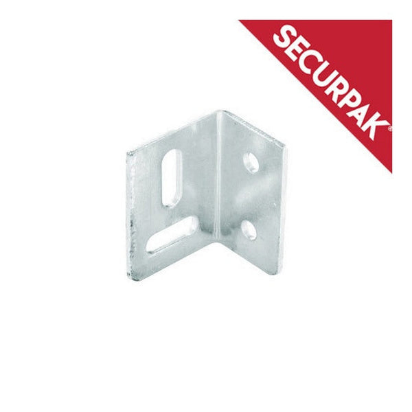 Securpak 38mm zinc stretcher plates, pack of 4