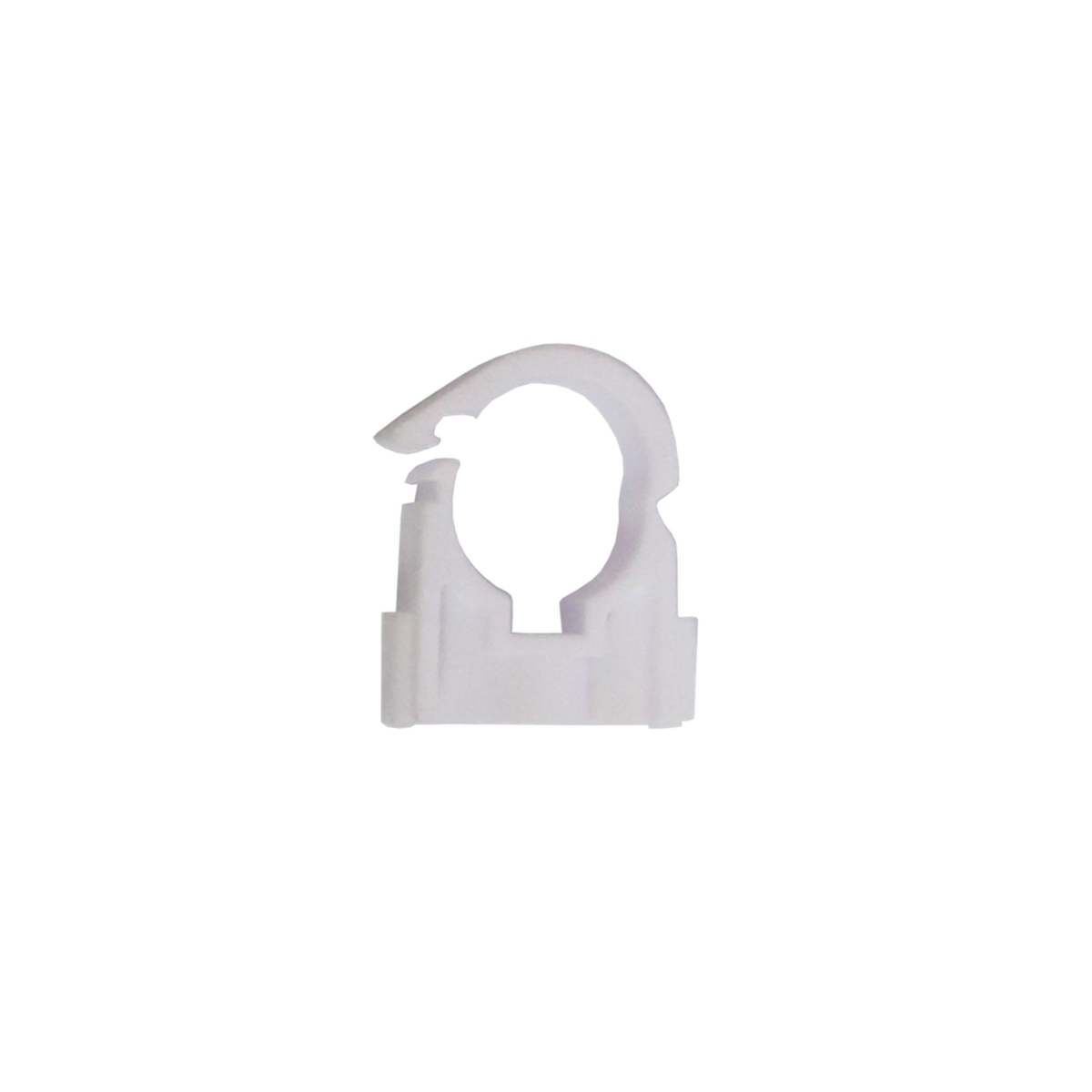 Pack of 50 Securplumb white 22mm clip over pipe clips