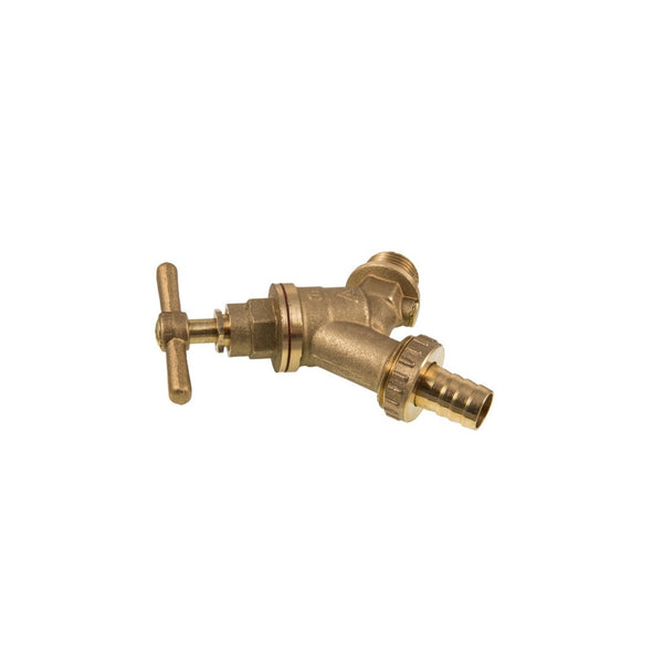 Securplumb 1/2 inch brass bibtap with check valve