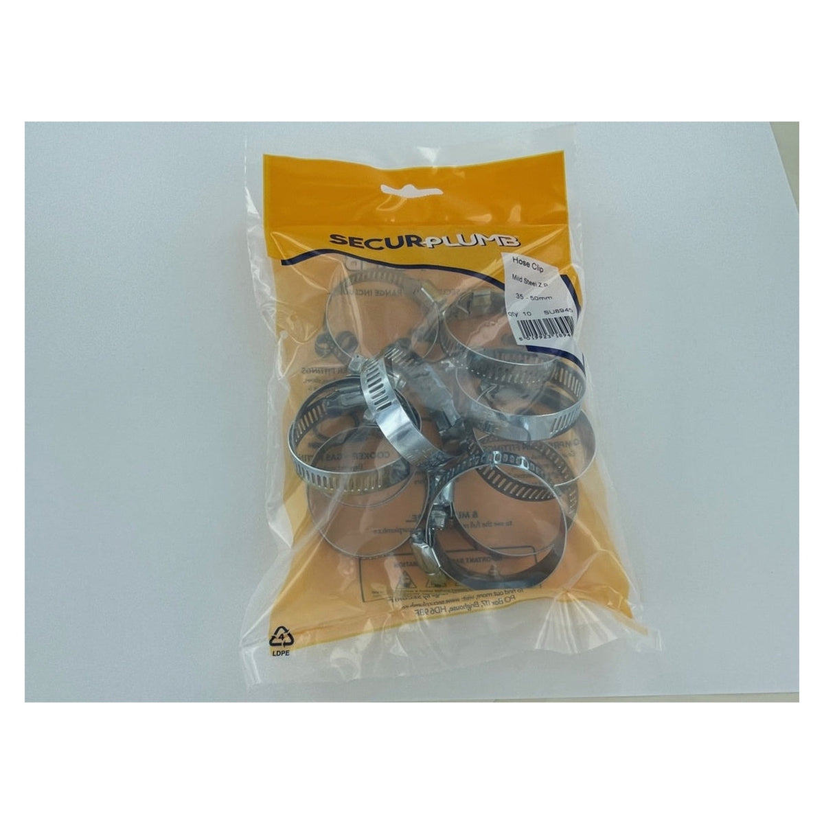 Securplumb hose clips 35-50mm pack of 10