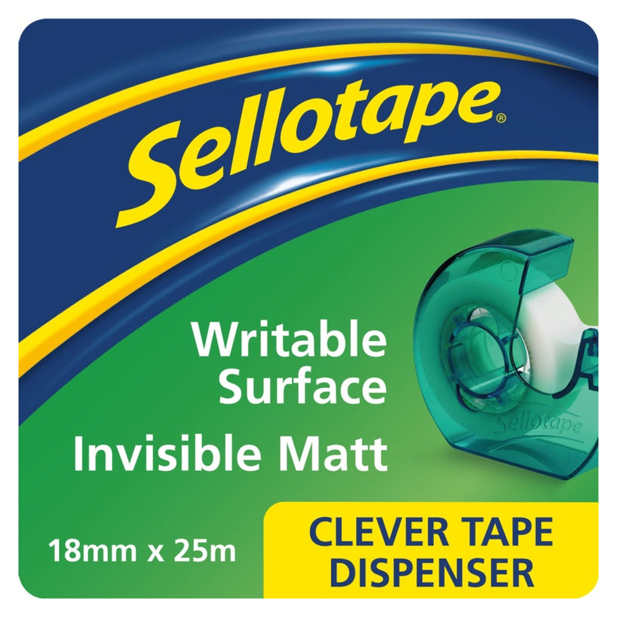 Sellotape Clever Tape dispenser 18mm x 25m, view 2