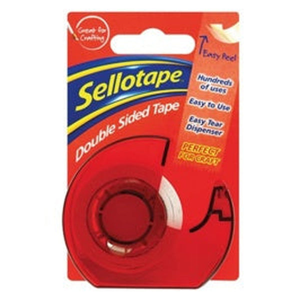 Sellotape double sided tape and dispenser 15mm x 5m