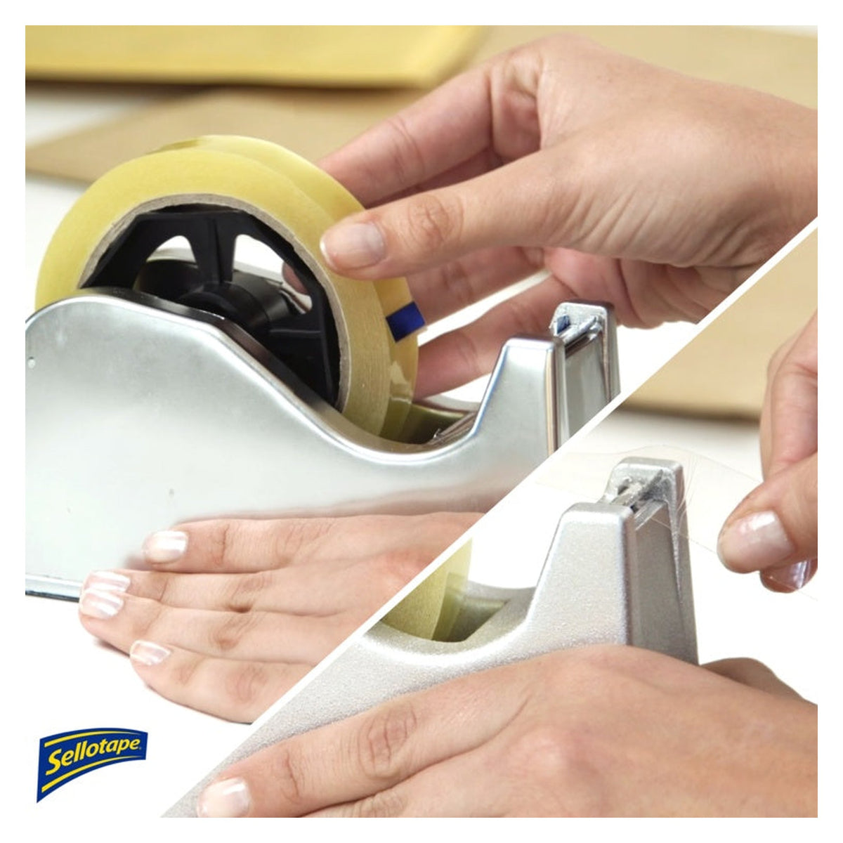 Sellotape Original Golden Tape 24mm x 50m box of 6, view 5