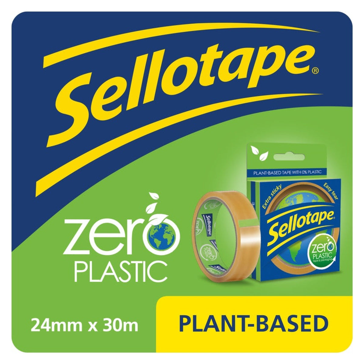 Sellotape Zero Plastic tape 24mm x 30m, view 2