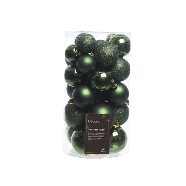 Shatterproof Bauble Pine Green - 6cm