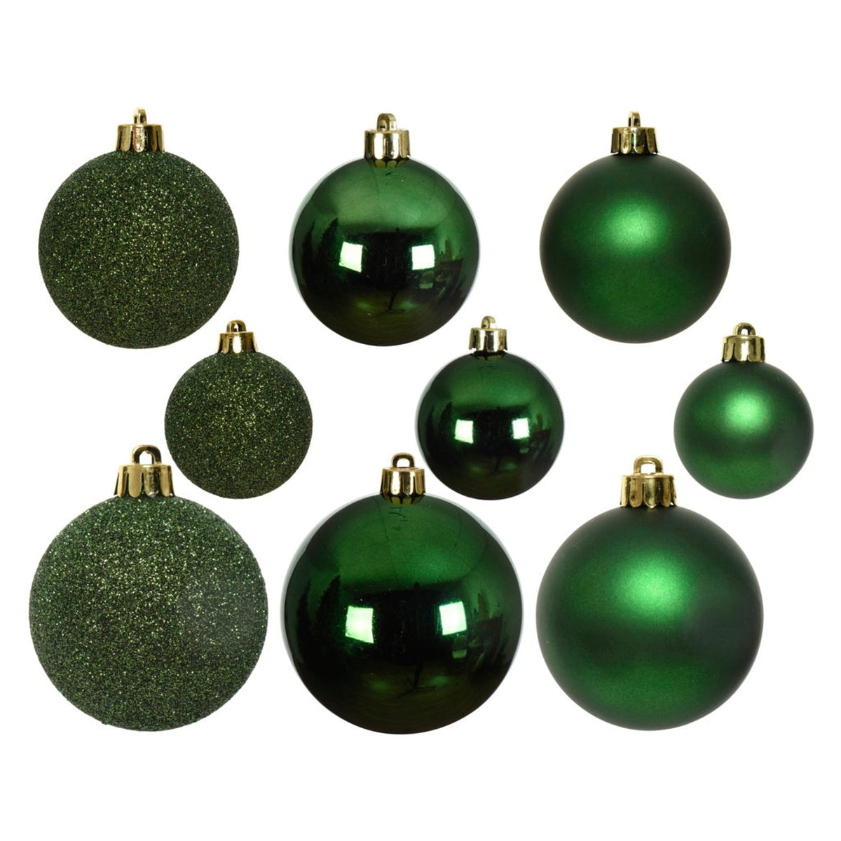 Shatterproof Bauble Pine Green - 6cm, view 2