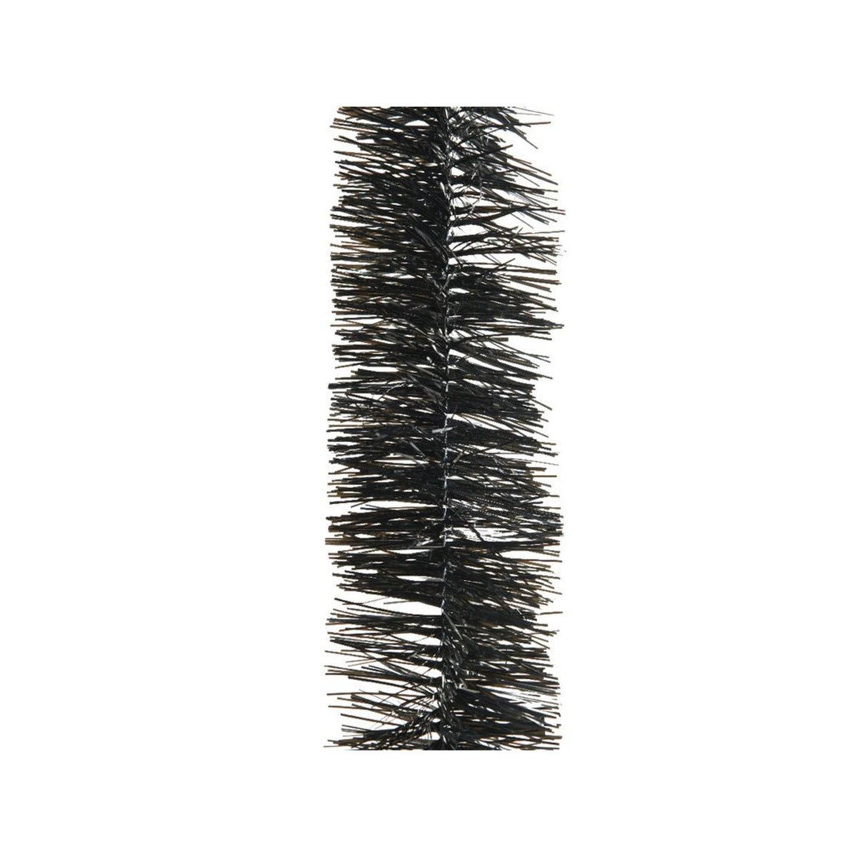Shiny PVC Tinsel Garland - 270cm Black