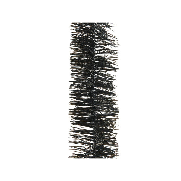 Shiny PVC Tinsel Garland - 270cm Black