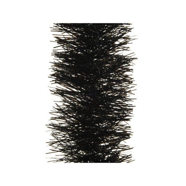 Shiny Tinsel Garland - 270cm Black