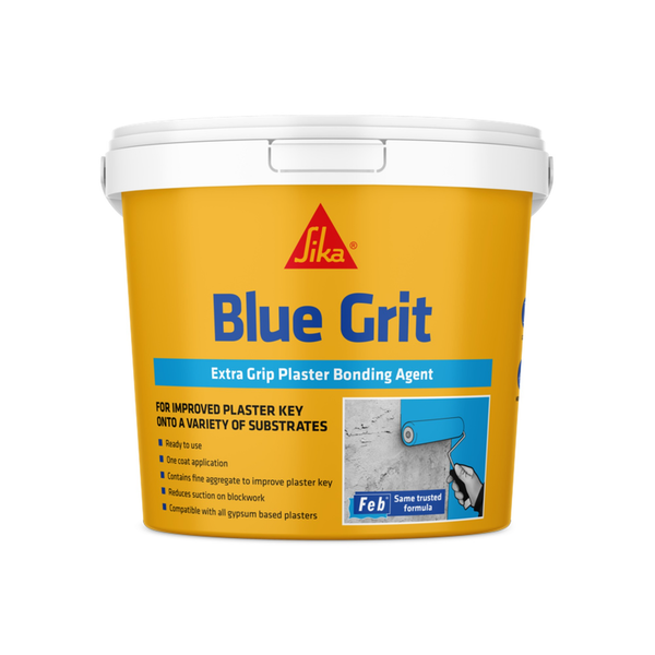 Sika Febond Blue Grit plasterers grip coat 5L tub