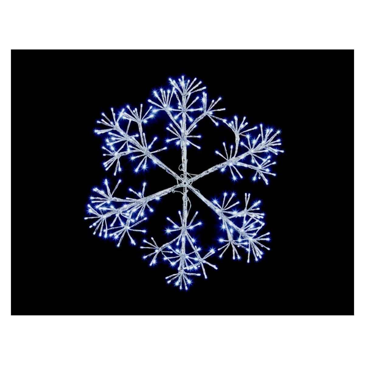Silver Starburst Snowflake 300 LEDs - 60cm