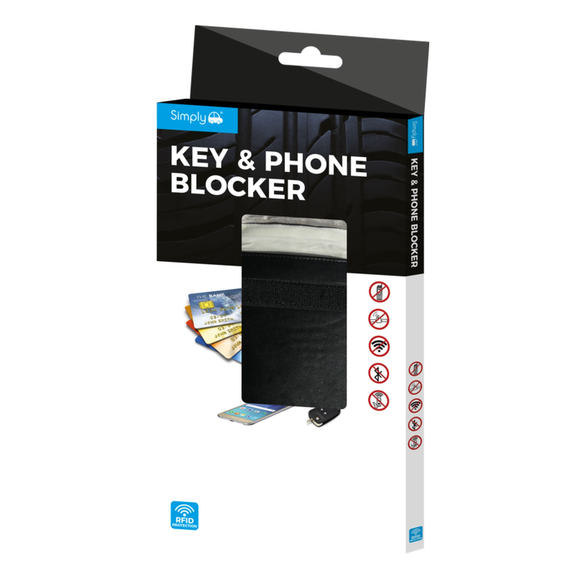 Simply key and phone blocker
