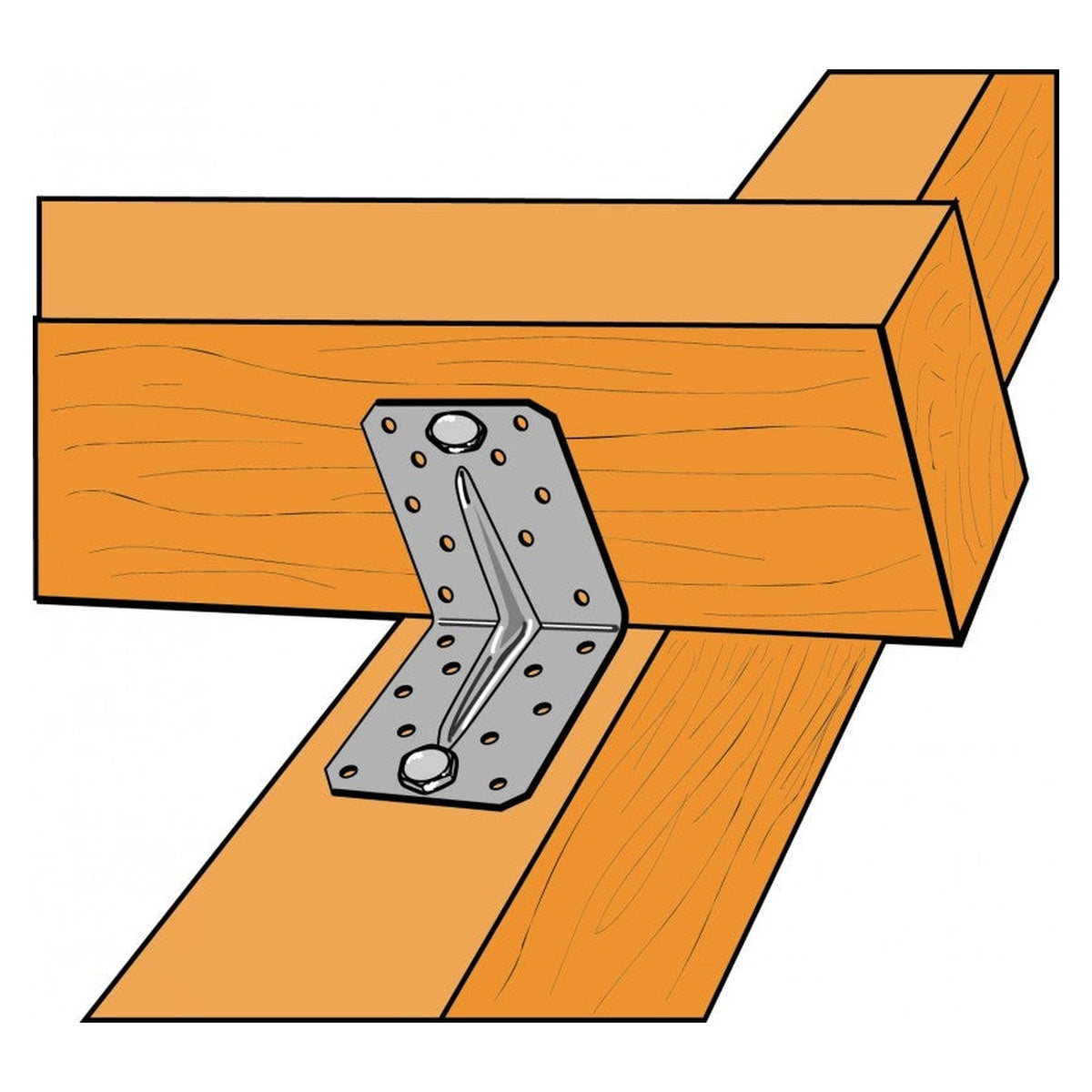 Simpson Strong-Tie heavy duty angle bracket, view 2