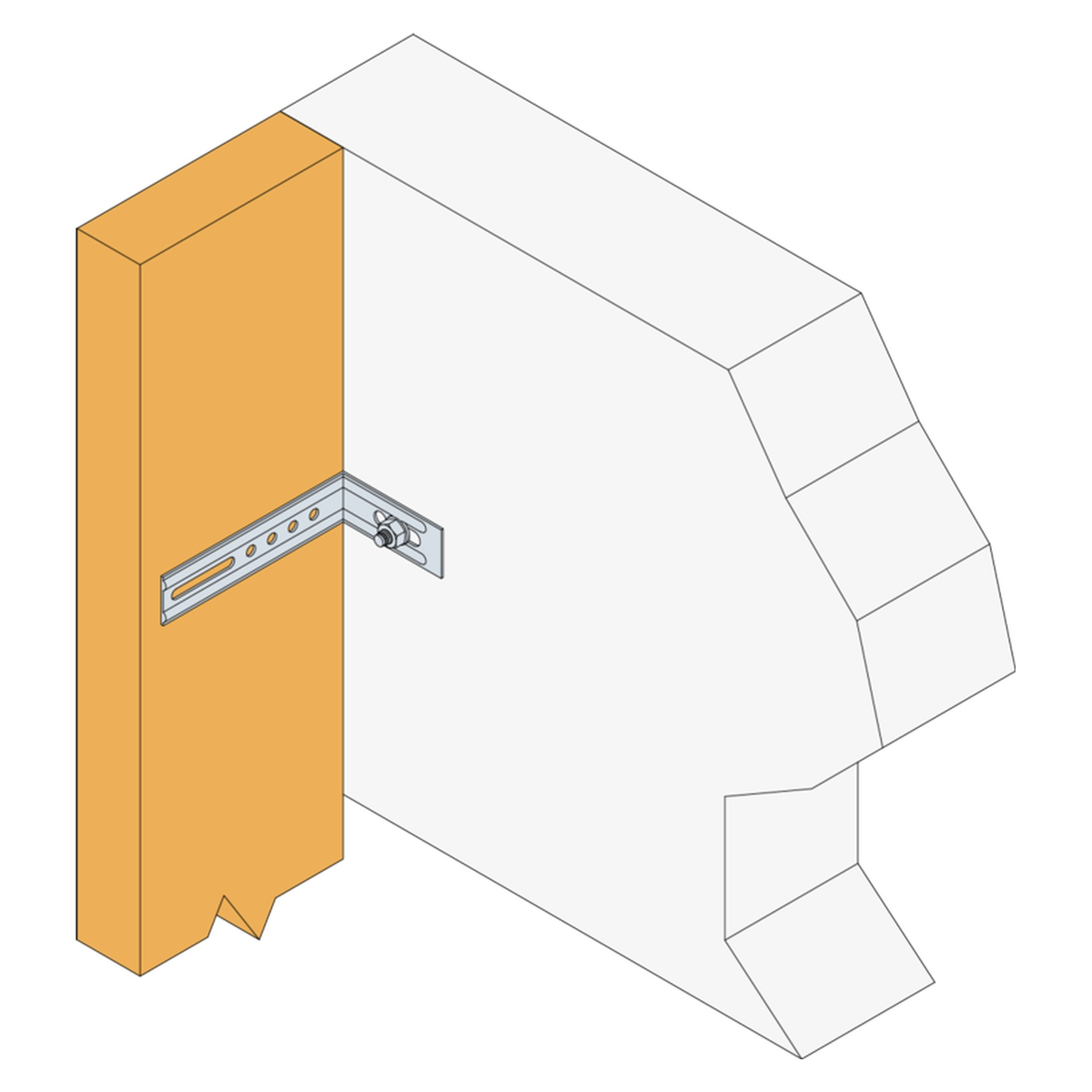 Simpson Strong-Tie multi angle bracket 55 x 72 x 30, view 2