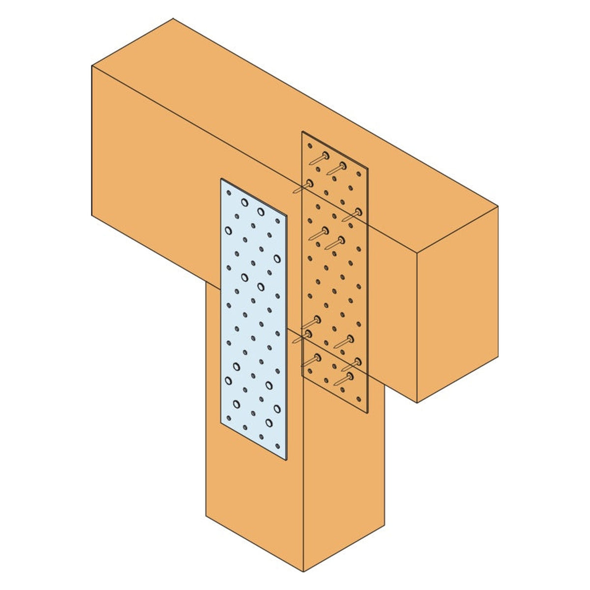 Simpson Strong-Tie nail plate 40 x 120mm, view 2