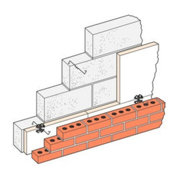 Pack of 100 Simpson Strong-Tie Type 4 wall ties 250mm