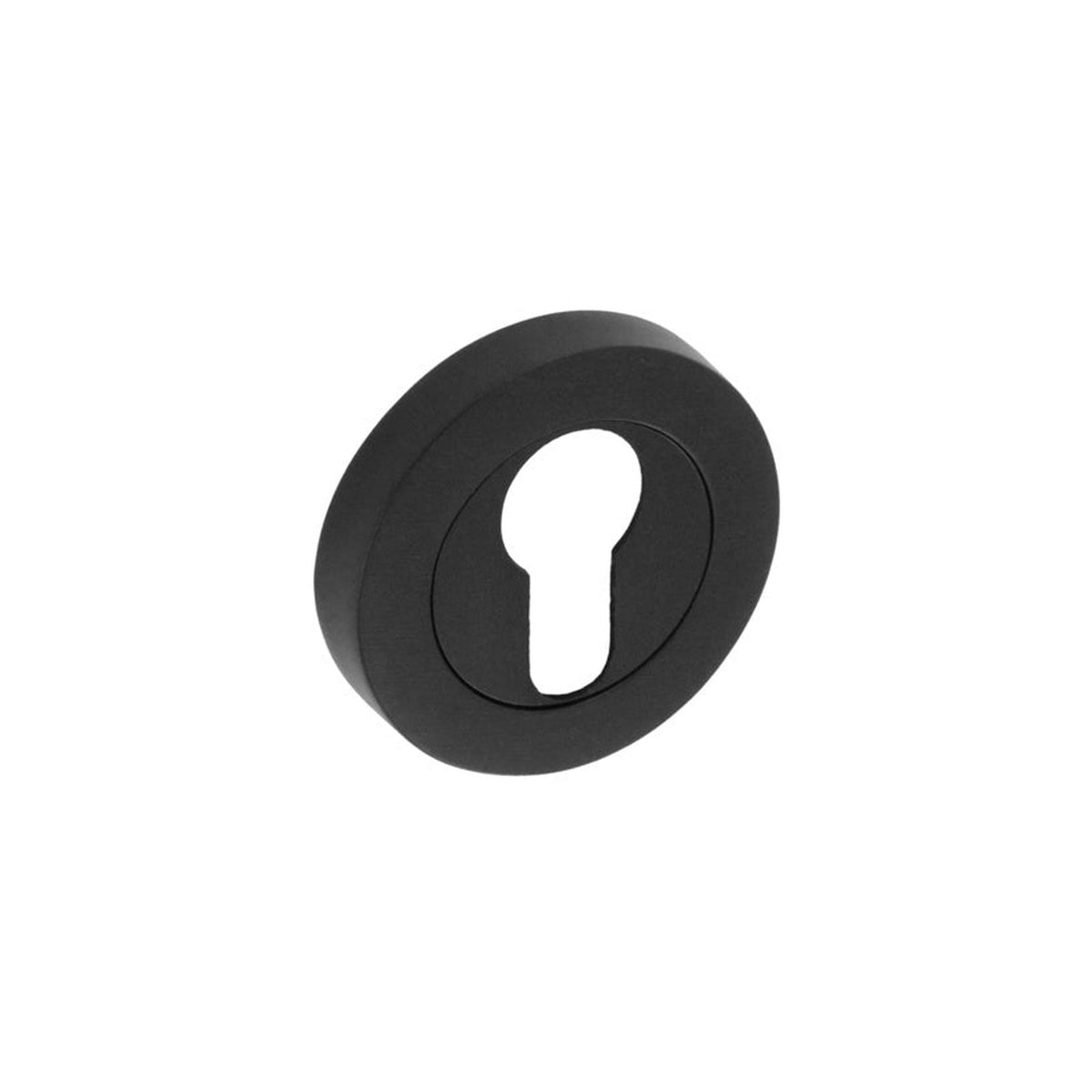 Smiths Architectural matt black euro escutcheon rose