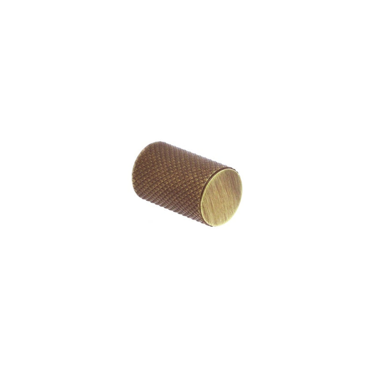 Smiths Architectural antique brass knurled cylinder knob 18mm