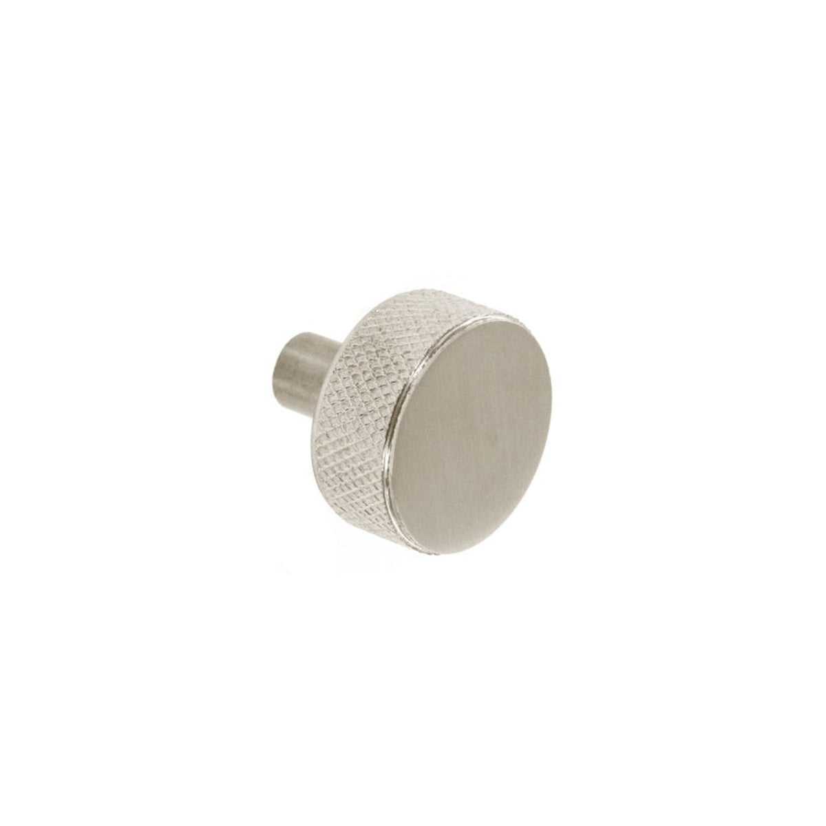 Smiths Architectural satin nickel knurled disc knob 32mm