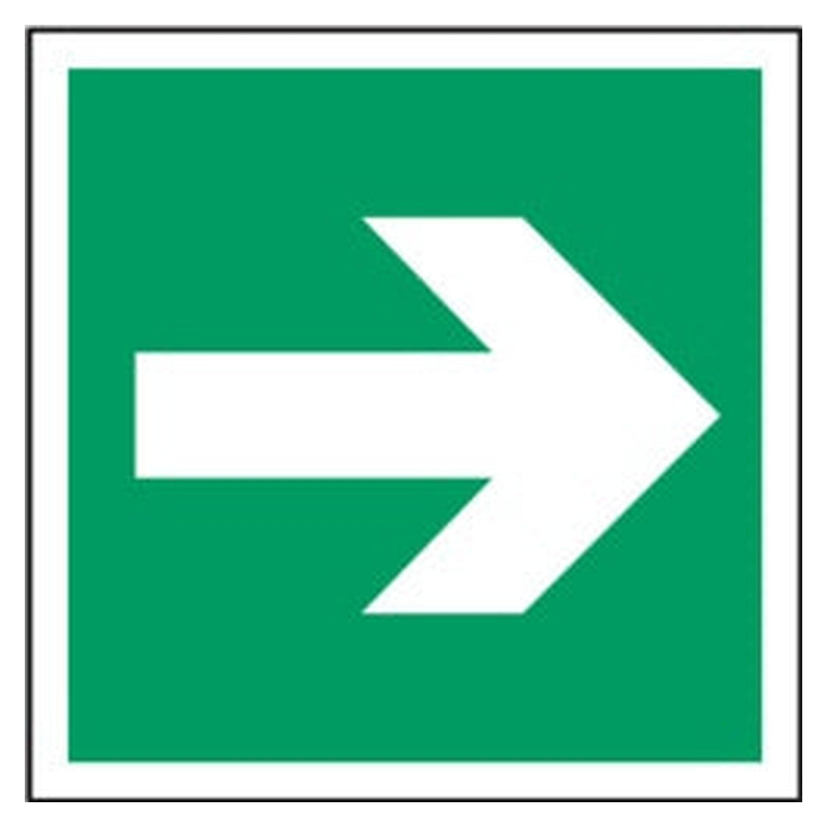 Smiths Architectural 150mm square arrow sign in rigid plastic