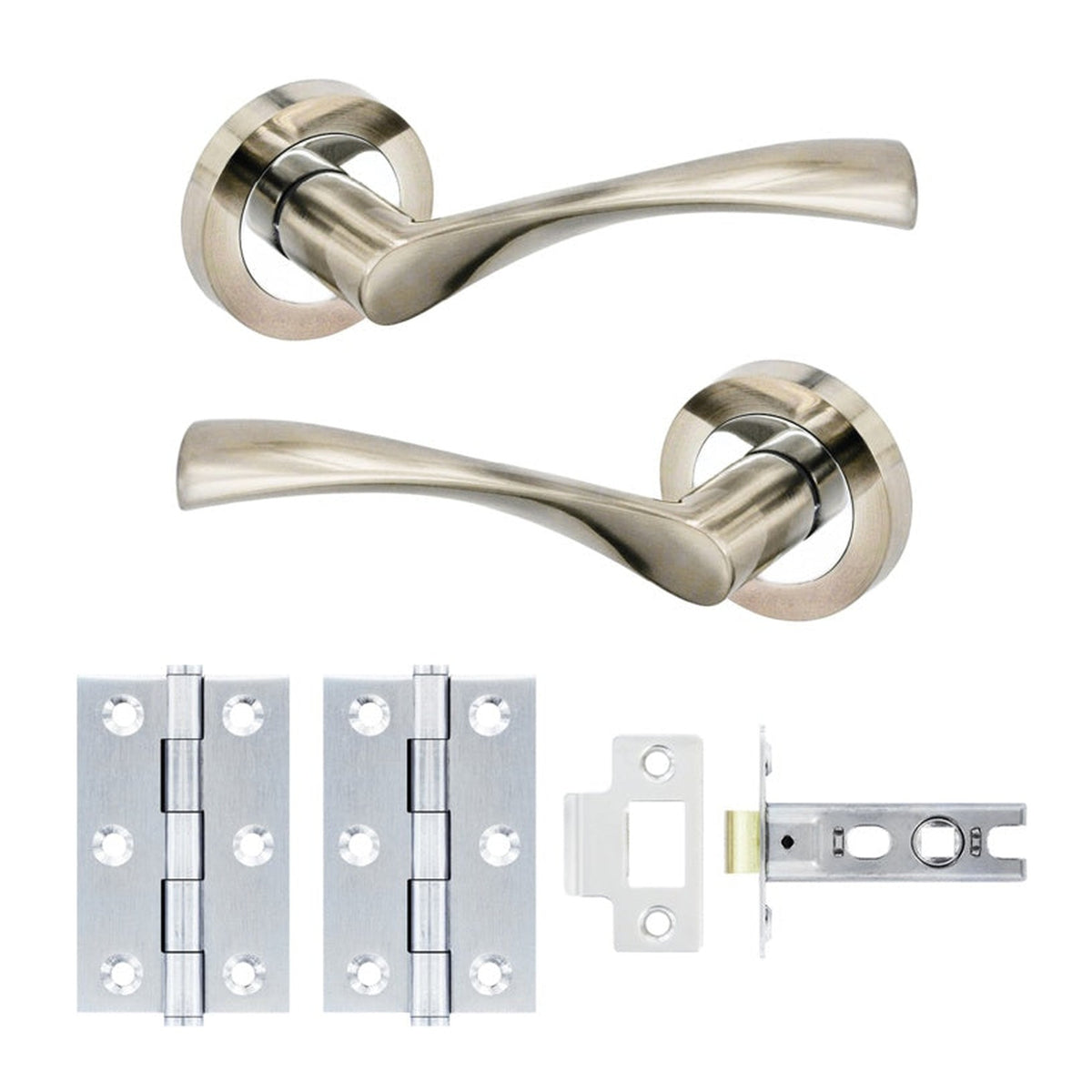 Smiths Architectural Lunar satin chrome lever on rose