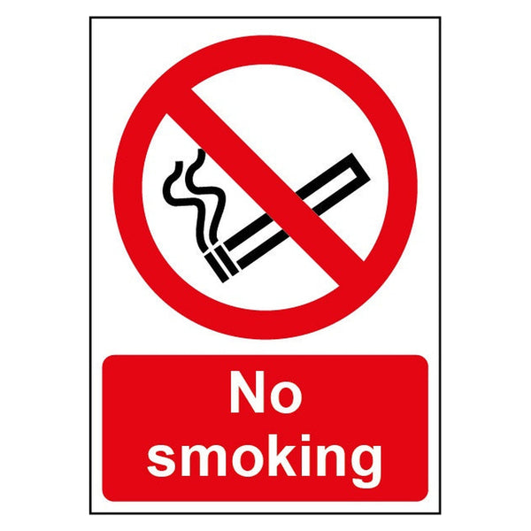 Smiths Architectural rigid plastic No Smoking sign