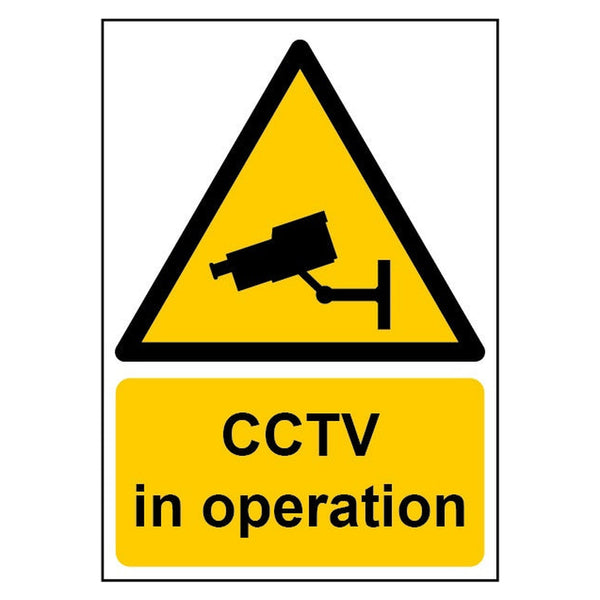 Smiths Architectural CCTV in operation sign 148 x 210mm