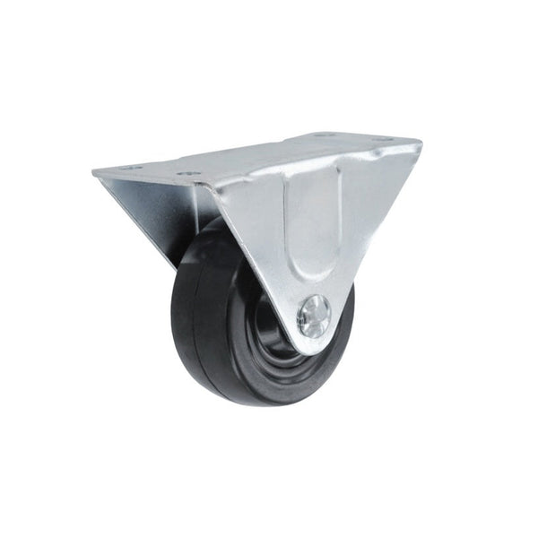 Smiths Ironmongery 50mm rigid rubber wheel castor