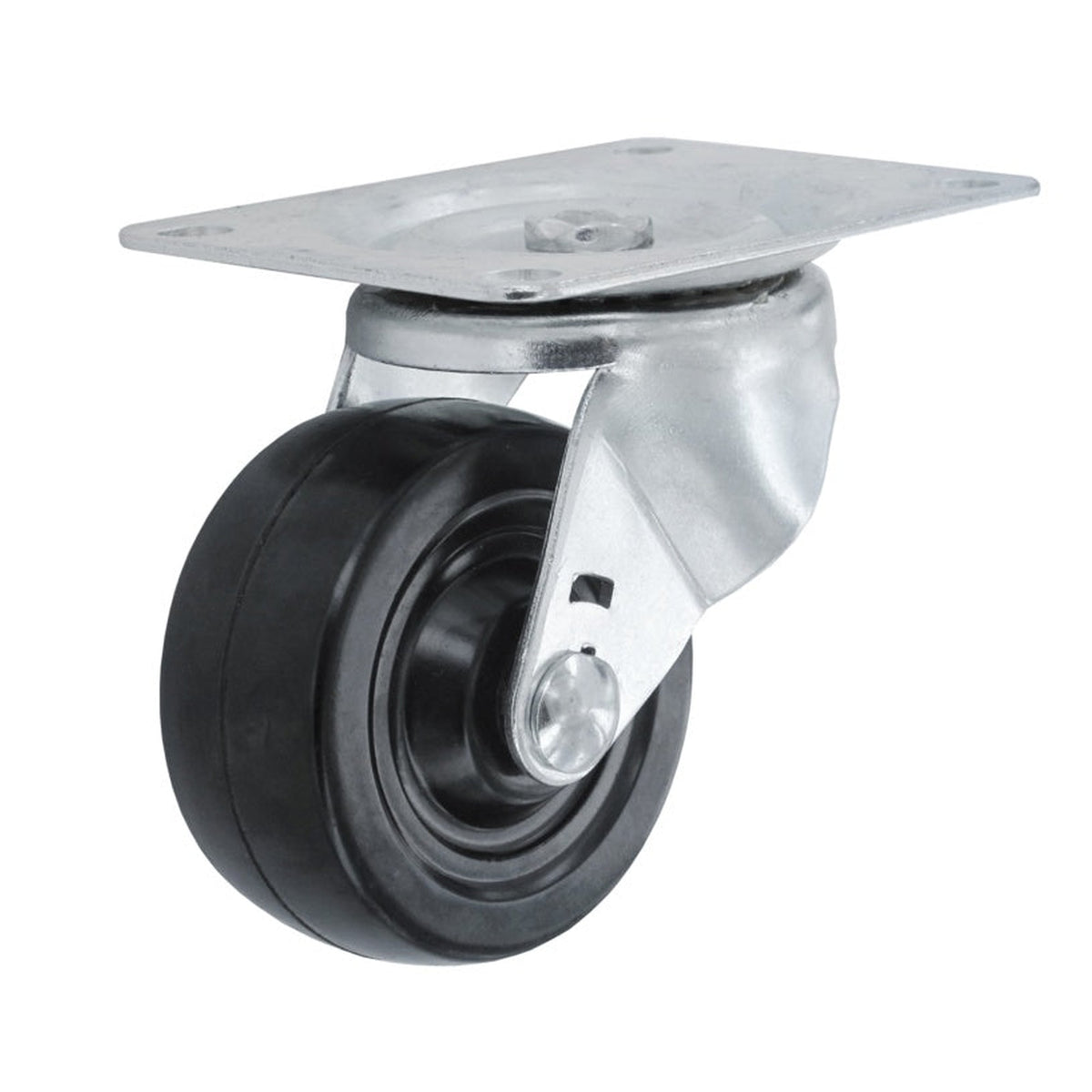 Smiths Ironmongery swivel castor 100mm rubber wheel