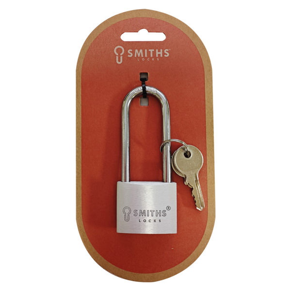 Smiths Locks 40mm aluminium long shackle padlock