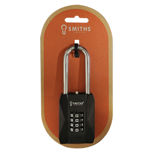 Smiths Locks HD 50mm long shackle combination padlock