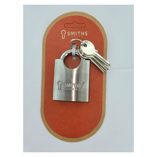 Smiths Locks 50mm stainless steel close shackle padlock