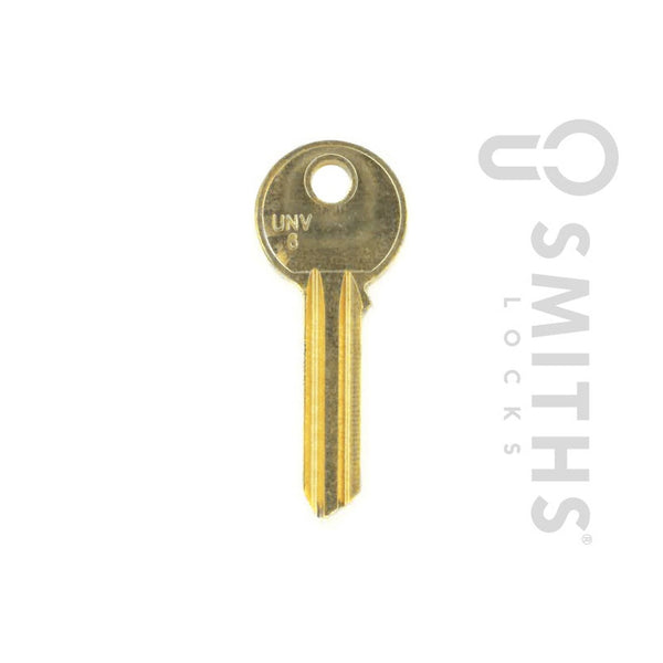 Pack of 10 Smiths Locks universal 6 pin brass key blanks
