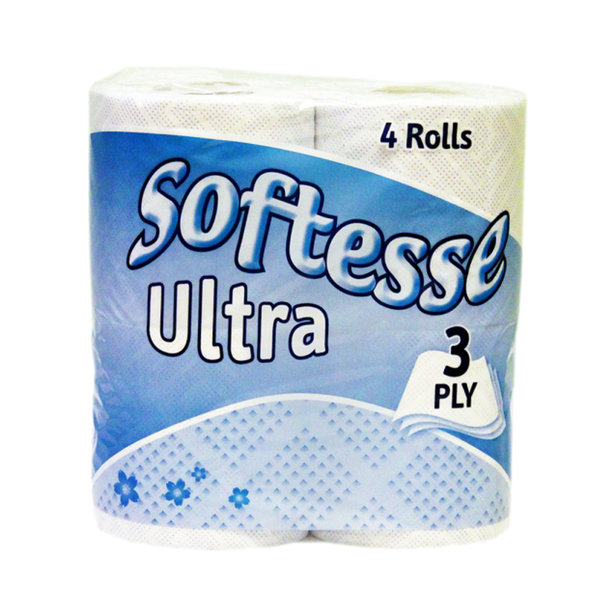 Softesse 3 ply ultra white toilet rolls 4 pack