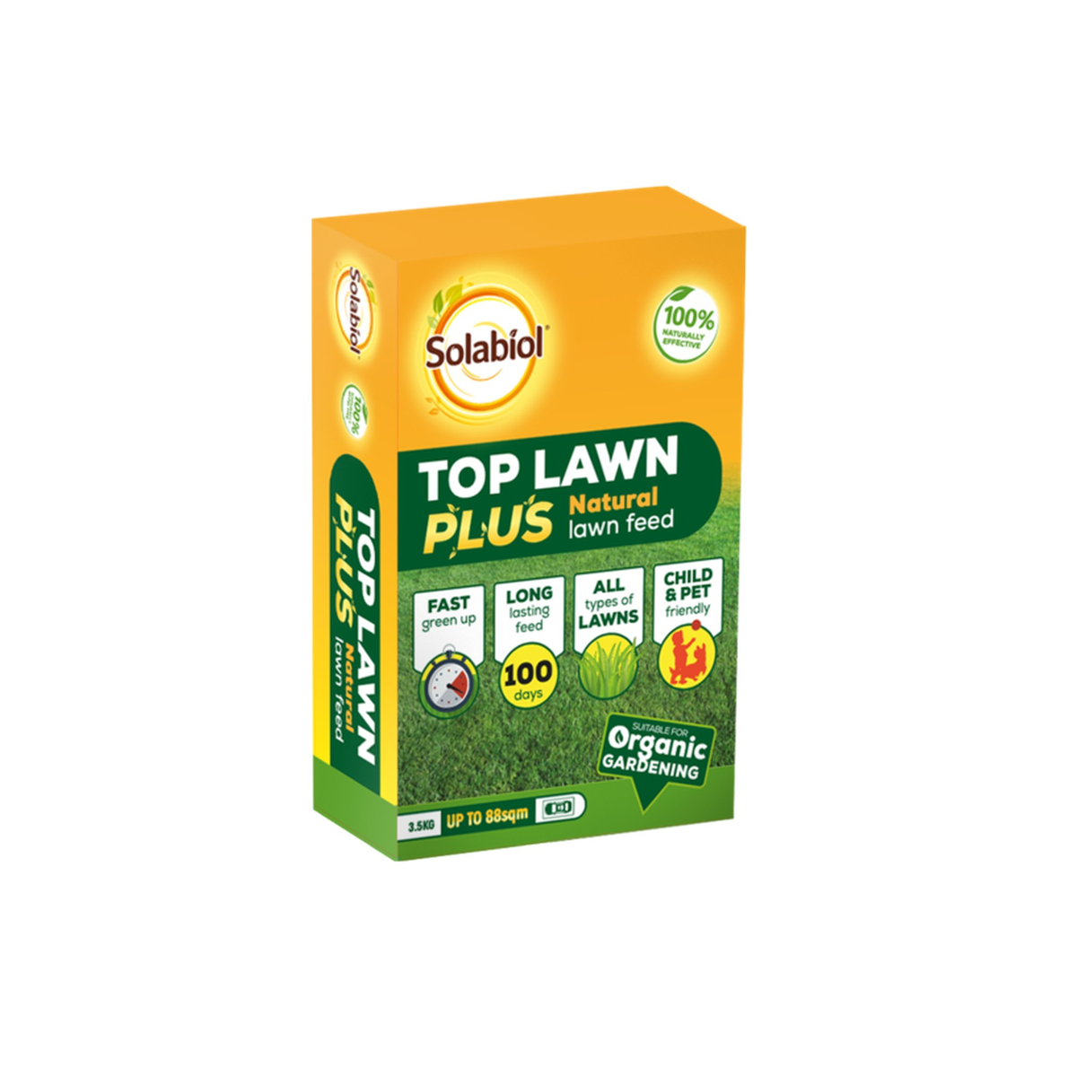 Solabiol Top Lawn Plus natural lawn feed 3.5kg