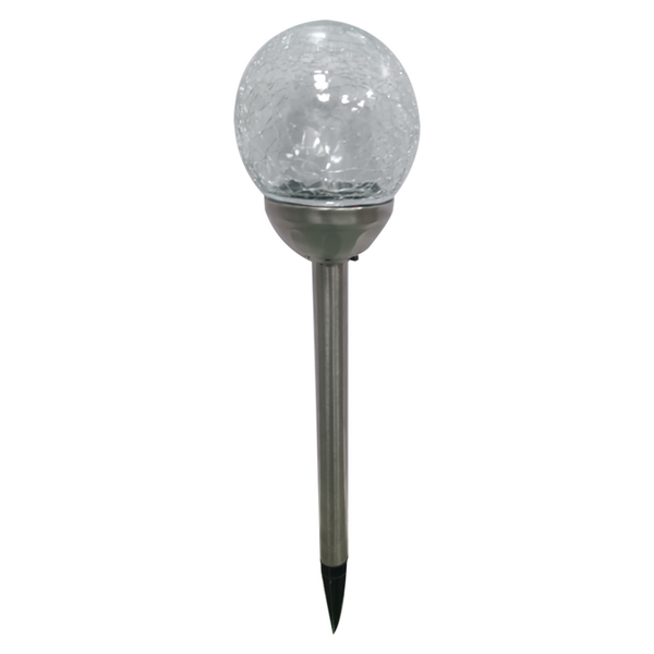Solar Crackle Ball Light Multi Coloured - 8cm