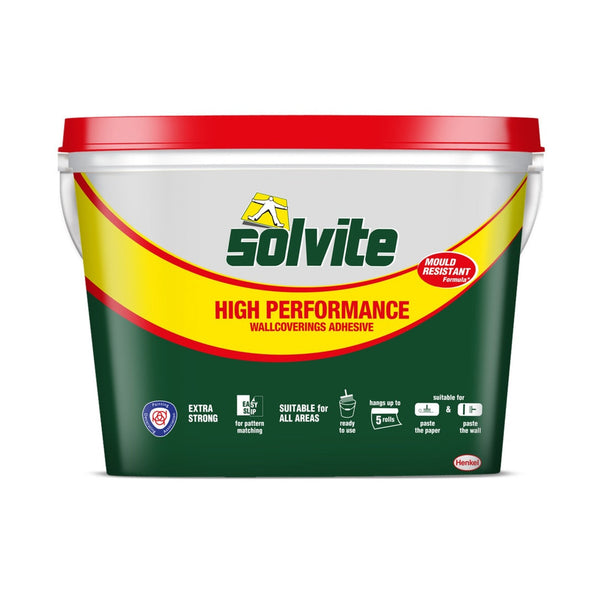 Solvite High Performance Ready Mix Wallcovering Adhesive, 5 roll