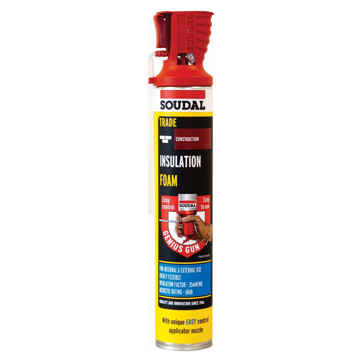 Soudal Genius Gun insulation foam 750ml can