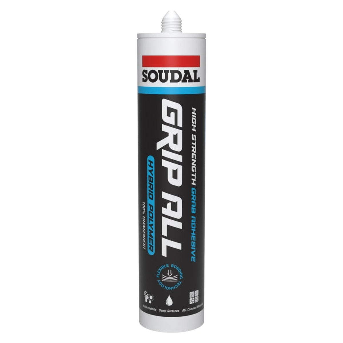 Soudal Grip All hybrid polymer clear cartridge