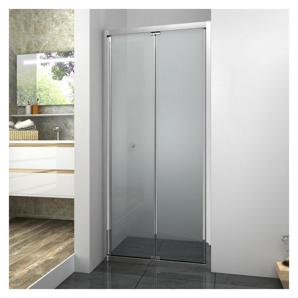 SP Aber 760 x 1850mm chrome bi-fold shower door