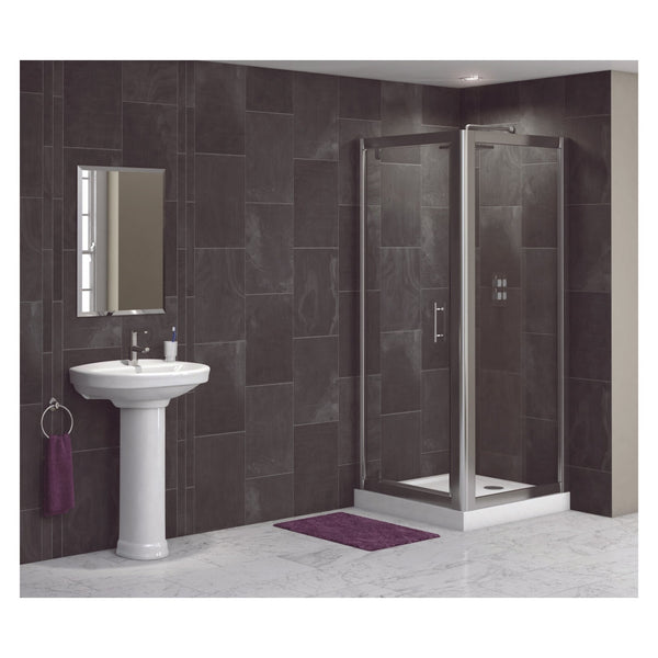 SP Aber 900 x 1850mm pivot shower door