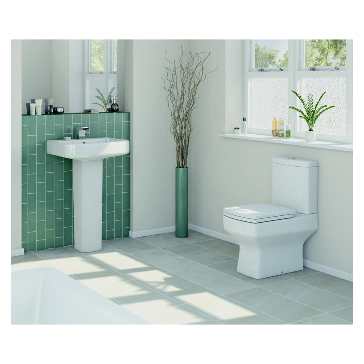SP Ascent 2 back to wall toilet pan, view 2