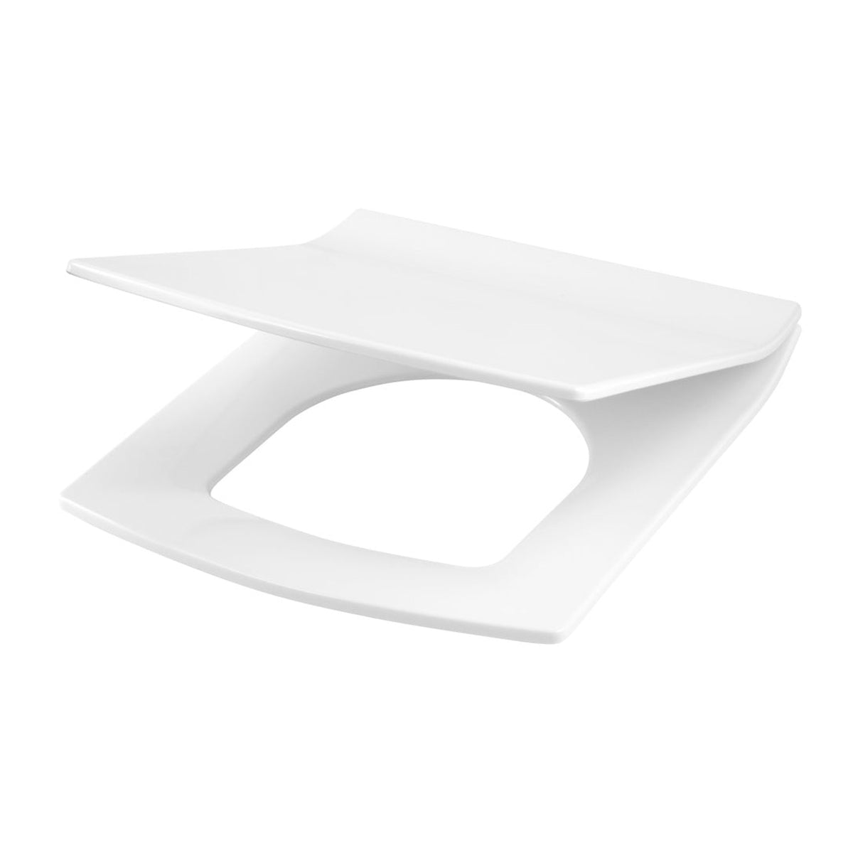 SP Ascent white soft close slim toilet seat