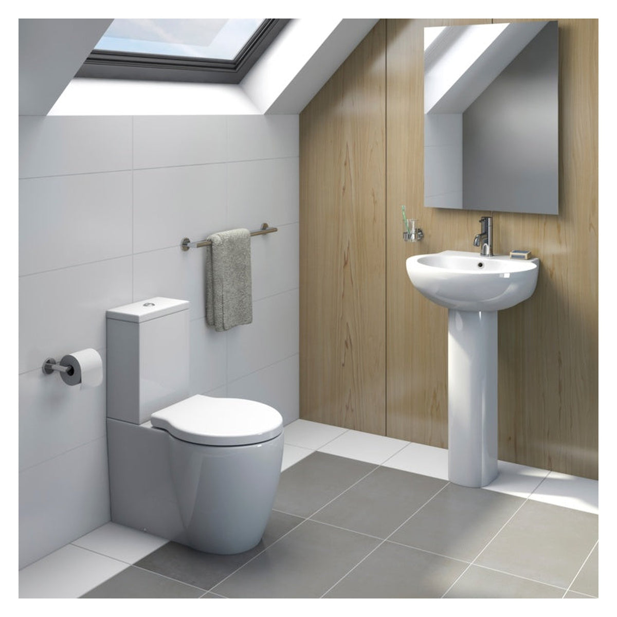 SP Eco Arc full height basin pedestal, view 2