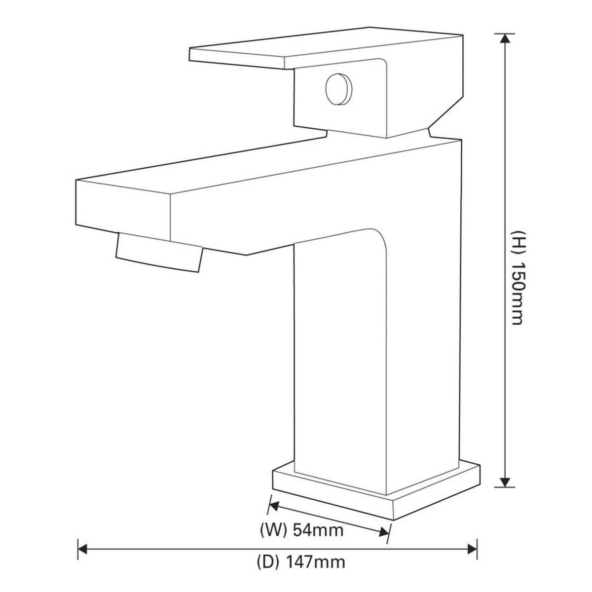 SP Ellen basin mixer tap, view 2