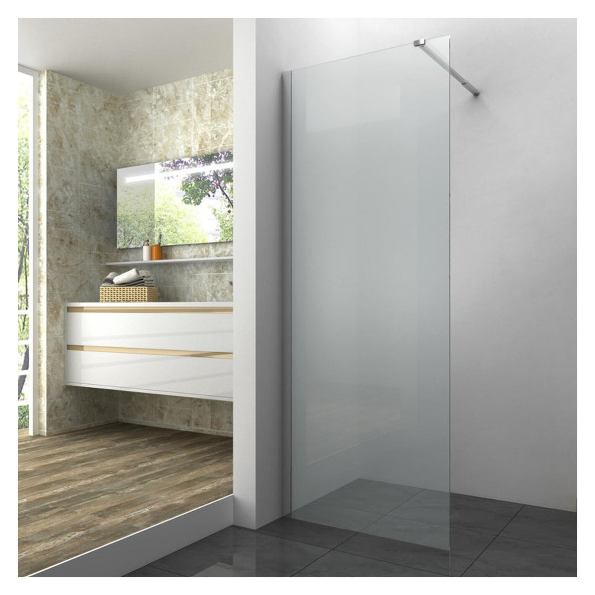 SP Emperor frameless shower panel 1180 x 2000mm
