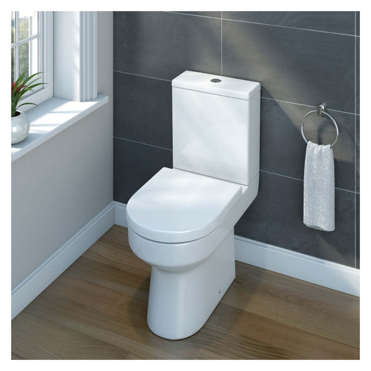 SP Pure one box toilet with seat and cistern