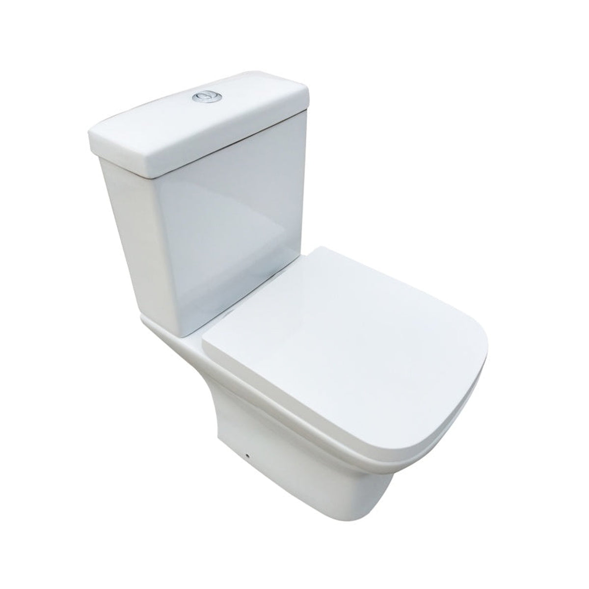 SP Pure rimless one box toilet with seat, view 2